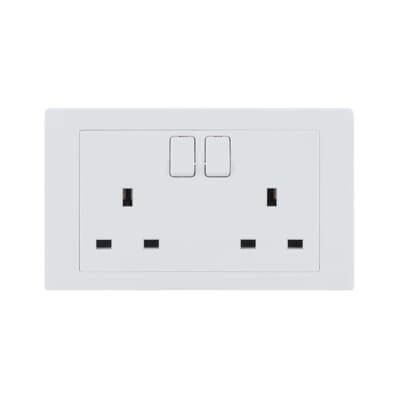 ABB Sockets & Outlet 2 Gang 13Amps Switch Socket