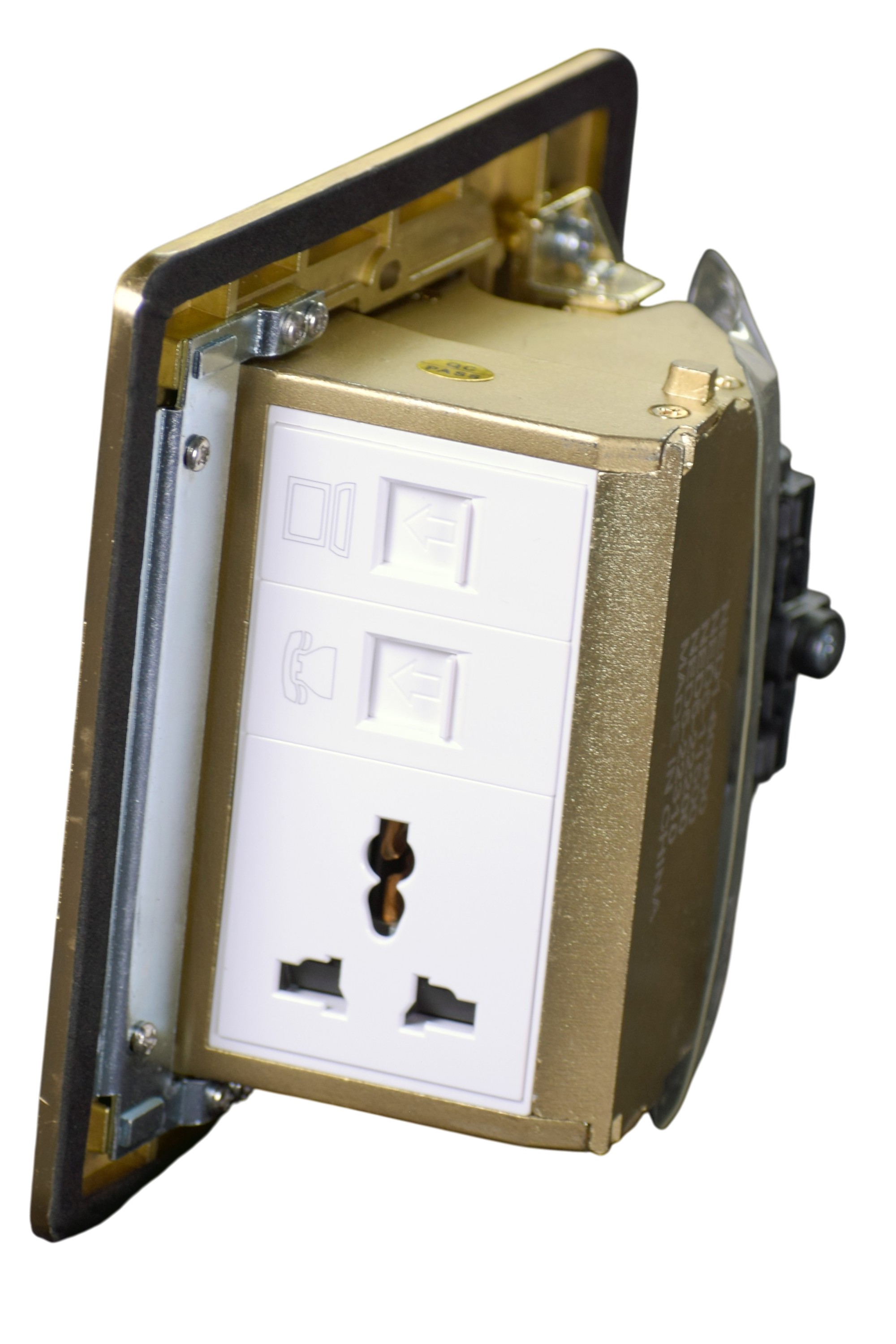 CHINT Floor Socket With Universal Socket + Tel + Data Socket Ned1-60900
