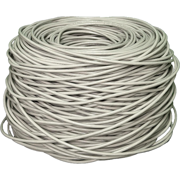 Cat-6 Cable 0.56 Copper Conductor + Hdpe 1.0 + PVC White 6.3 Pure Copper 305 mtr - Africab