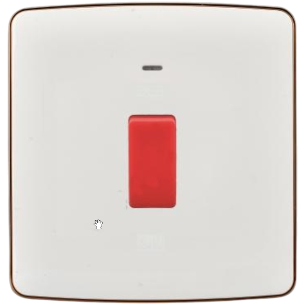 Africab Da Series Switches & Socket 20Ad.P. Switch With Neon