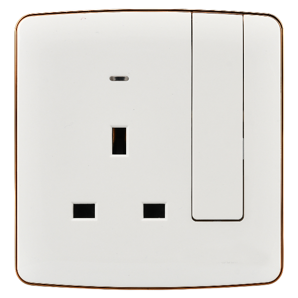 Africab Da Series Switches & Socket 13A Socket (Big Button) white