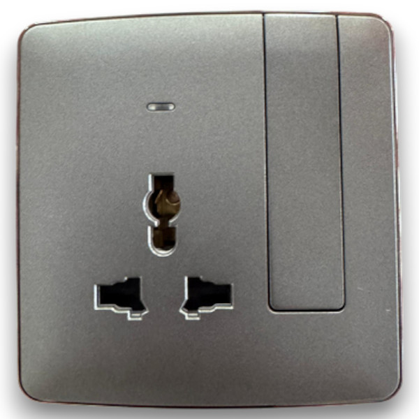Africab Universal Multi 13A Socket With Neon(Big Button)