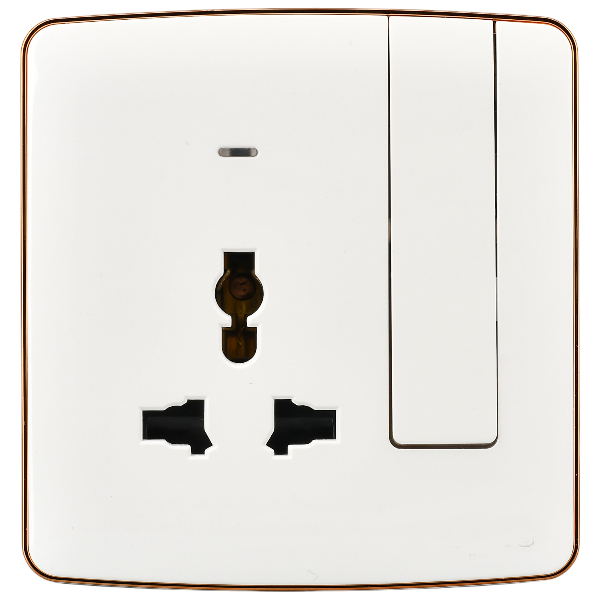 Africab Universal Multi 13A Socket With Neon(Big Button)