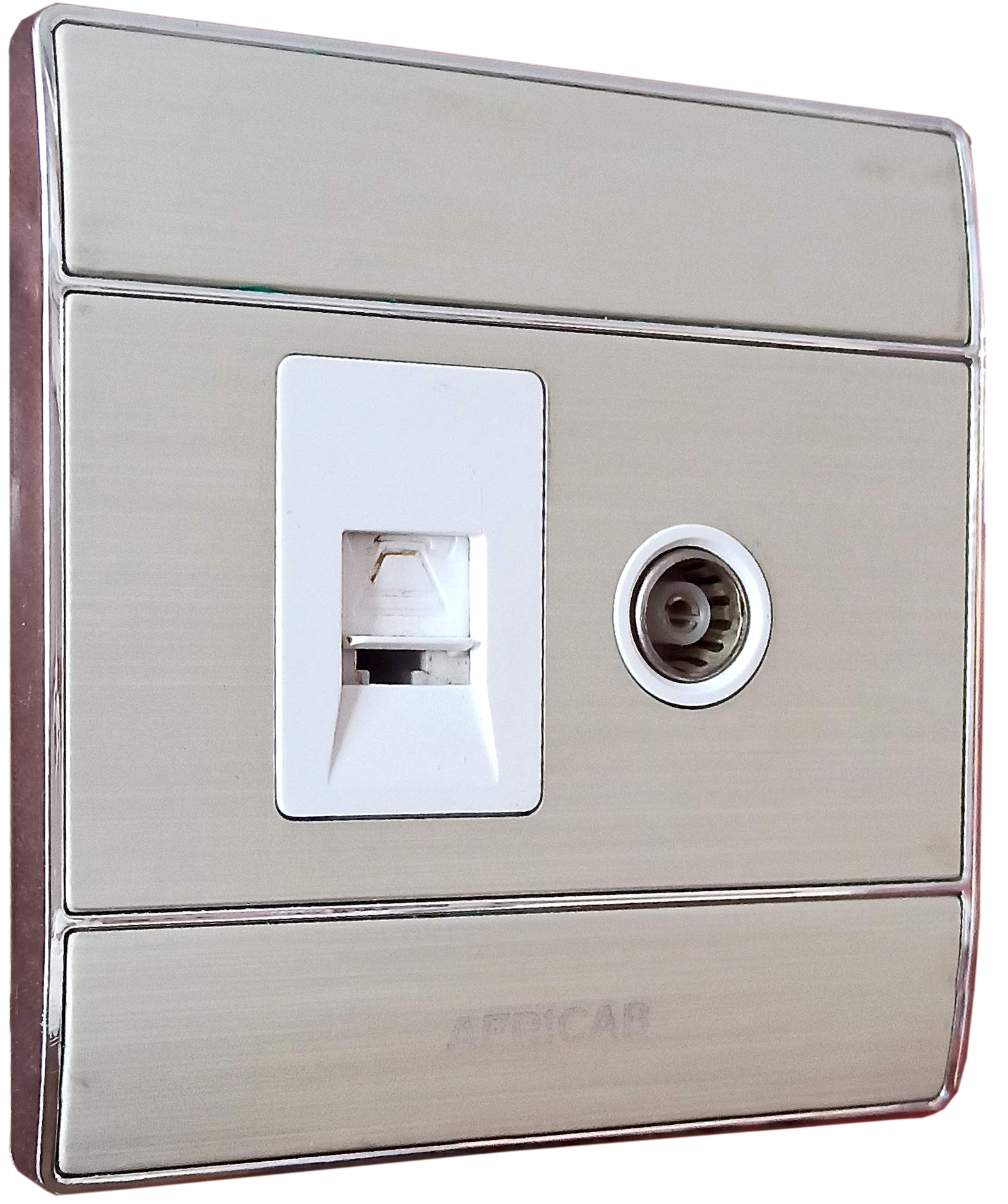 Cs Series Switches & Socket 1Gang Tv + Tel Cs8708