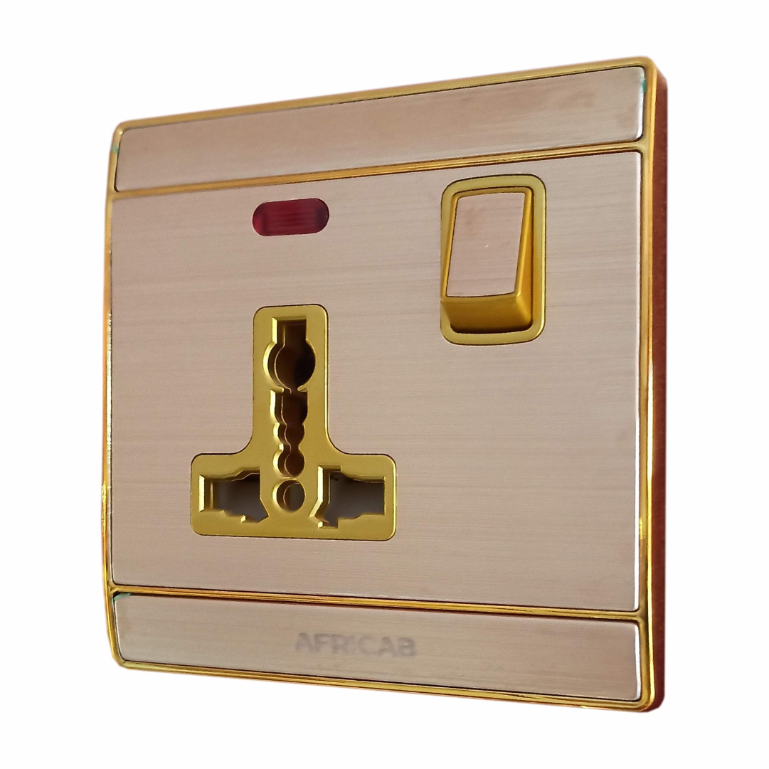 Gw Series Switches & Socket 13A Multi Socket Switch With Neon Gw8755Sl
