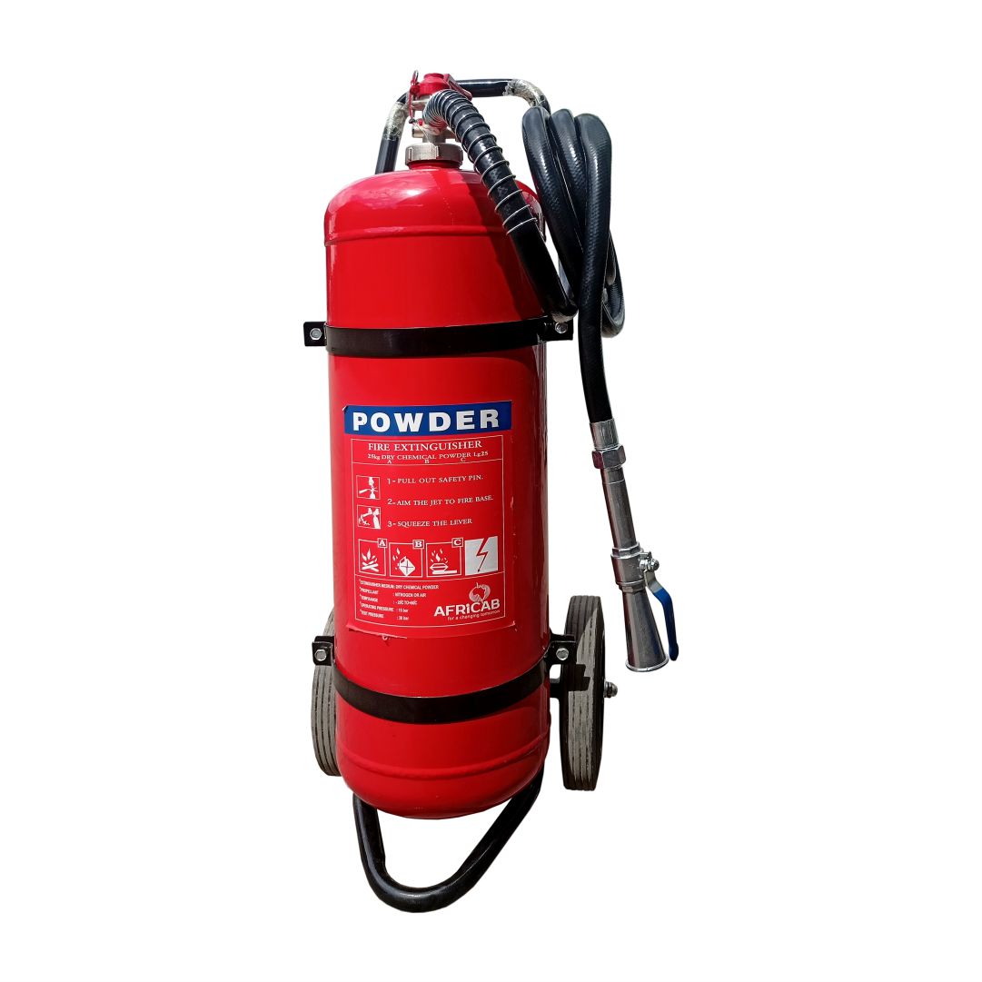 Fire Extinguisher Trolley Type 25Kg Abc Powder