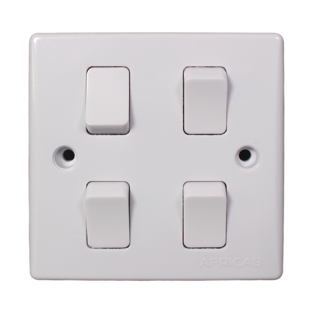 Fl Series Switches & Socket 4 Gang 2 Way Switch