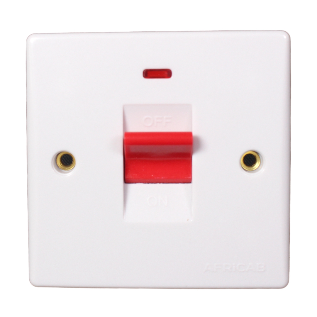 Fl Series Switches & Socket 3X3 45Ad.P. Switch With Neon