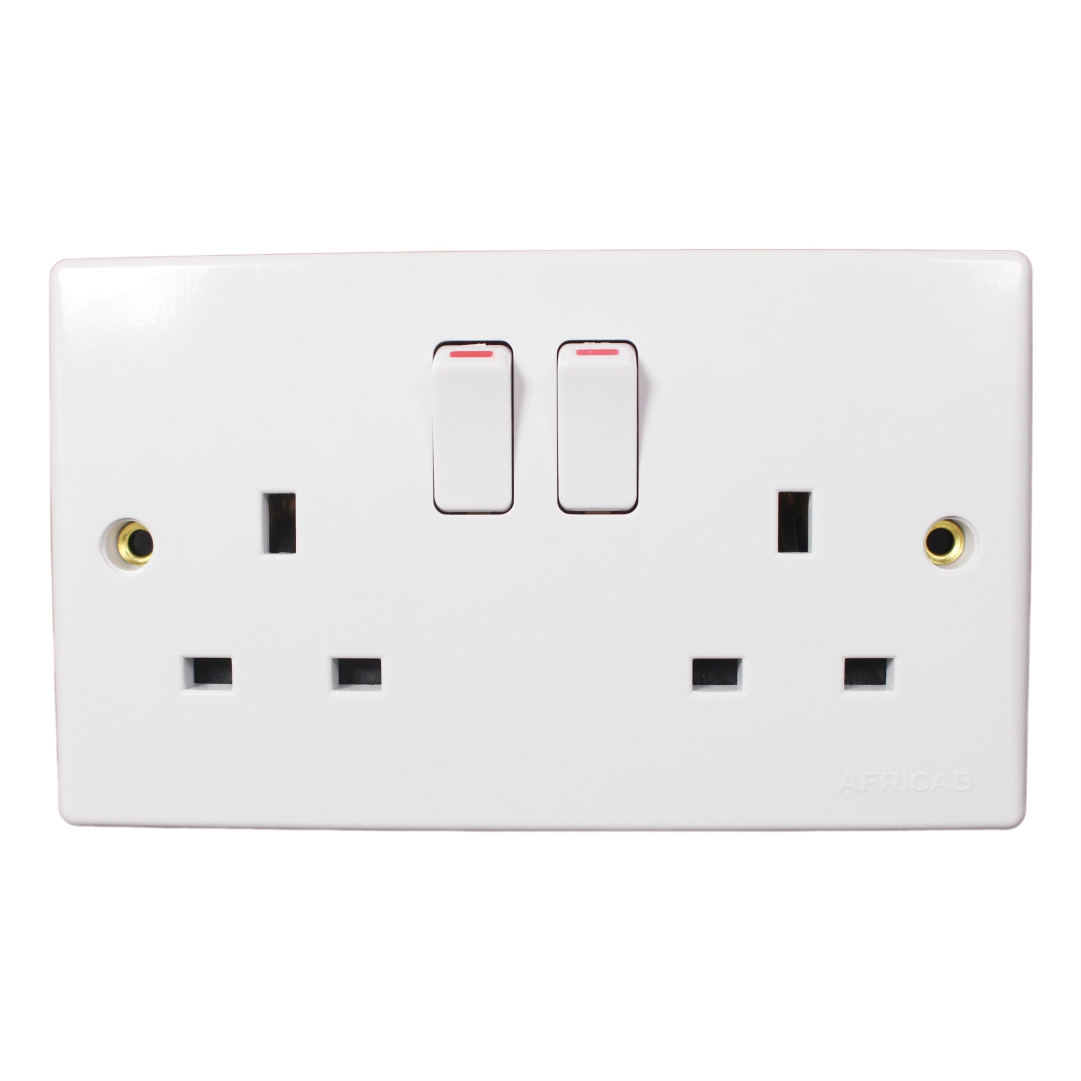 Double 13A Socket Switch