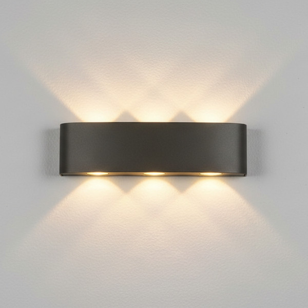 Oval Waterproof Wall Lamp 6W Warm White