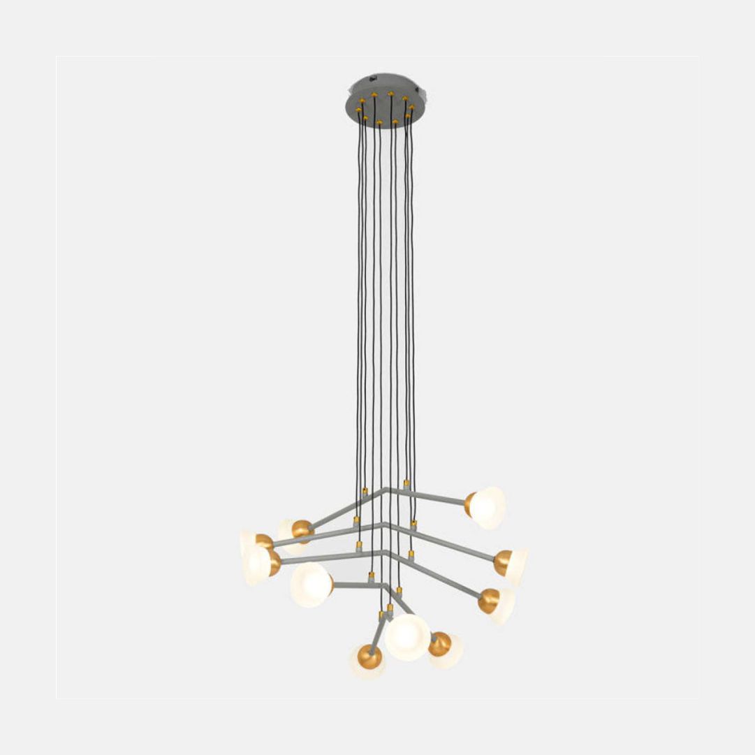 Hanging Light LED 40 W Grey Gold