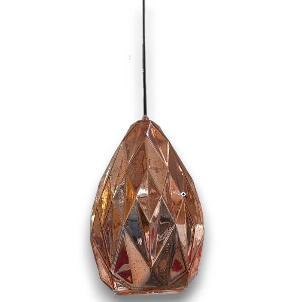 Hanging Light E27 Glass Gold