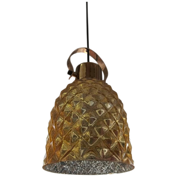 Hanging Light E27 Glass Gold