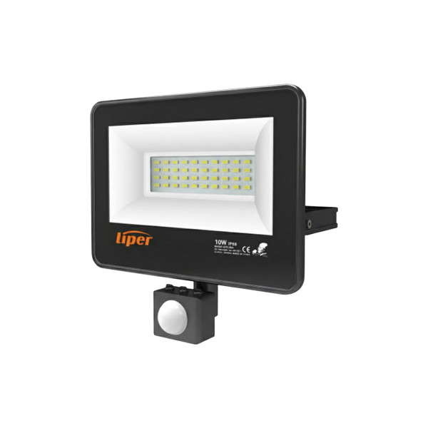 LED Flood Light LPFL-10BS01-W 10 W WITH SENSOR