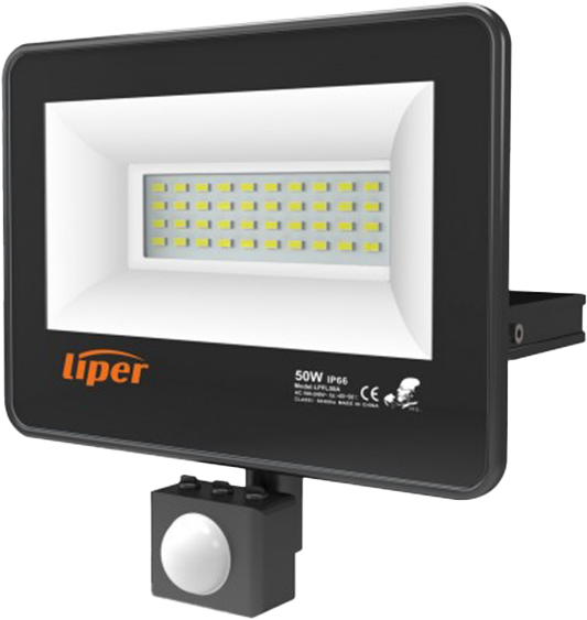 LED Flood Light LPFL-30BS01-W 30 W With Sensor