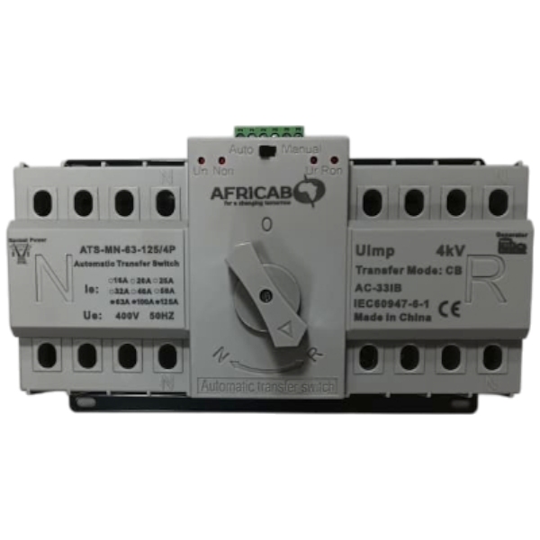 Africab Automatic Transfer Switch 63A-125A 4P Mn