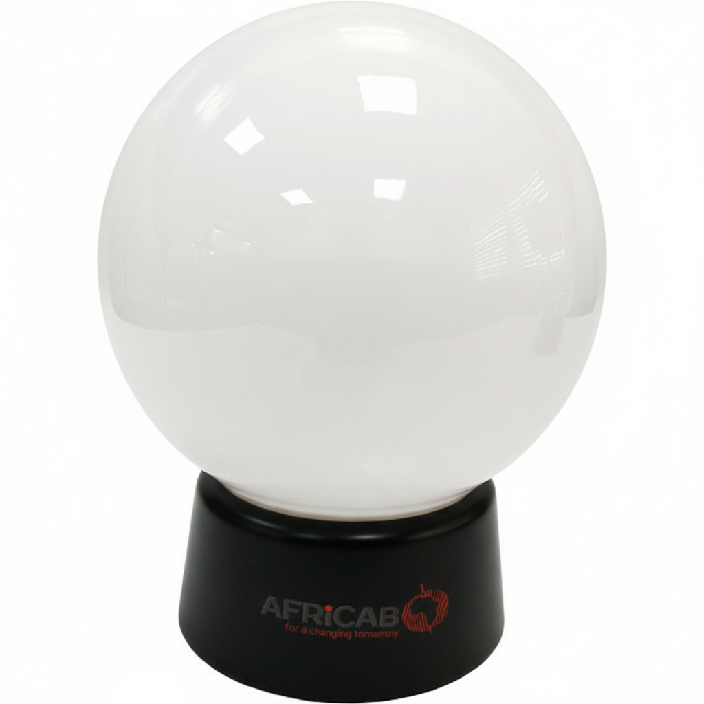 Ball Fitting 6" Frosted B22 Black Base
