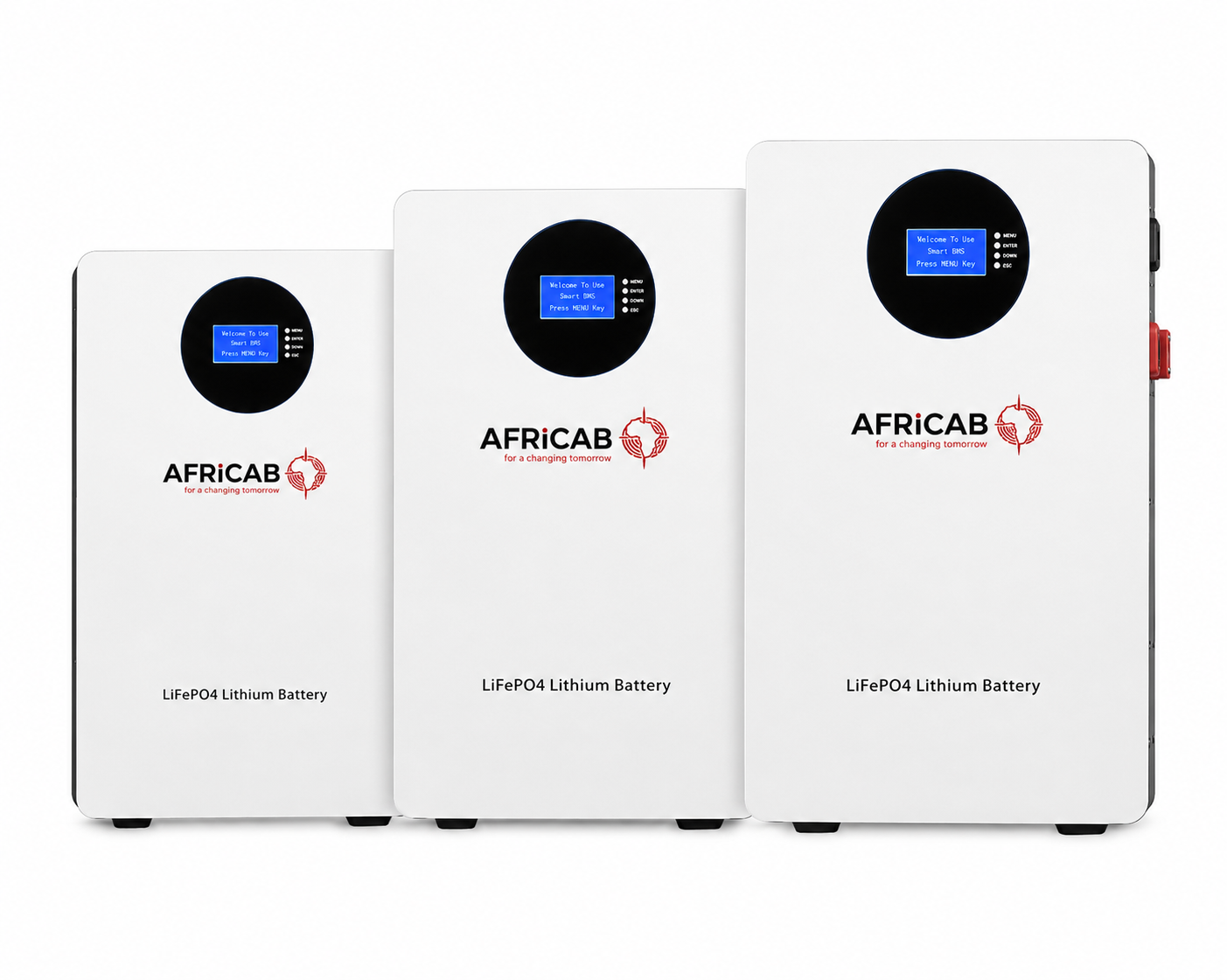 Solar Batterie 51.2V 100Ah Wall-Mounted Lithium Battery All Cables Included Africab