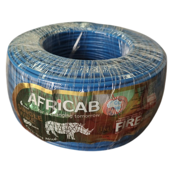 Single Wires (100M Coil) 6 Sq.mm Blue
