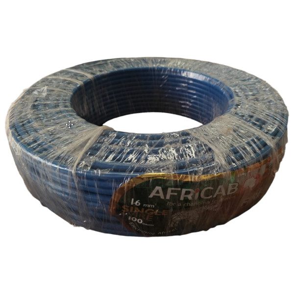 Single Wires (100M Coil) 16 Sq.mm Blue