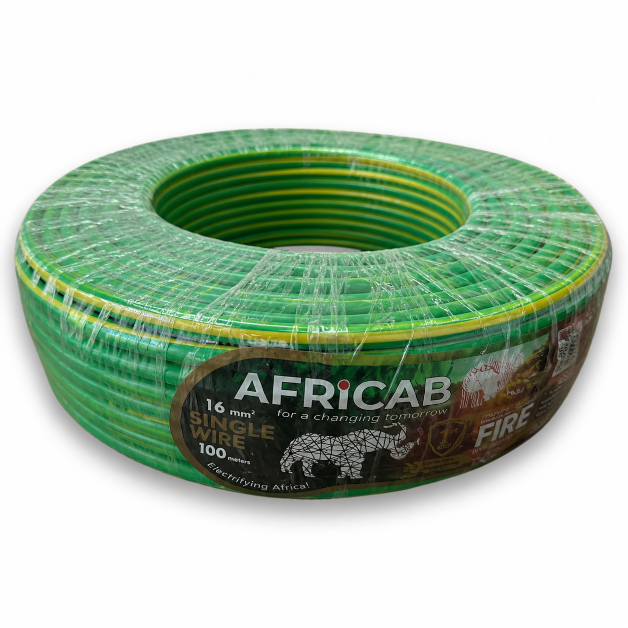 Single Wires (100M Coil) 16 Sq.mm Green