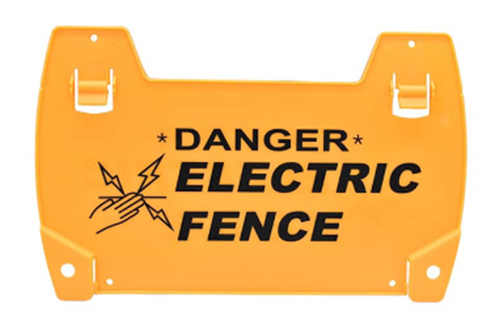 DANGER PLATE FOR ELECTRIC FENCING